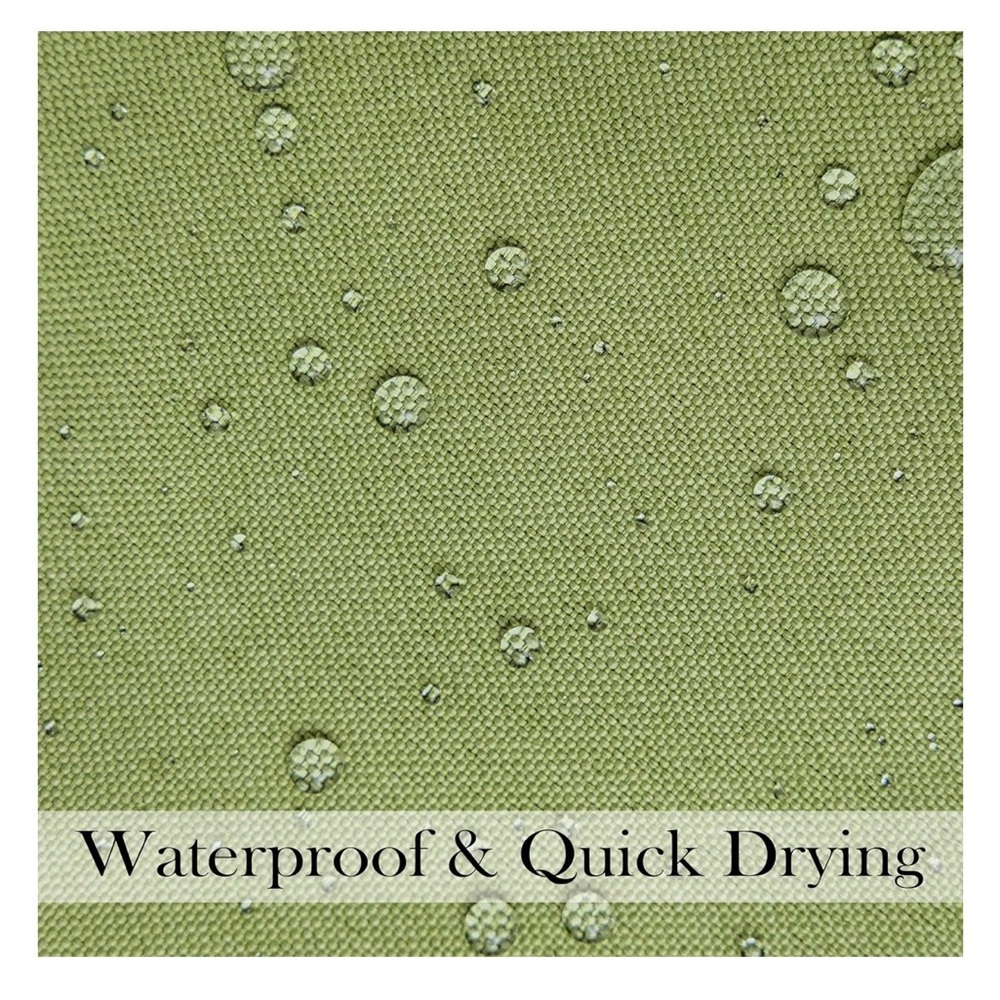Waterproof Green Fabric pillows outdoors - Picture 4 of 6